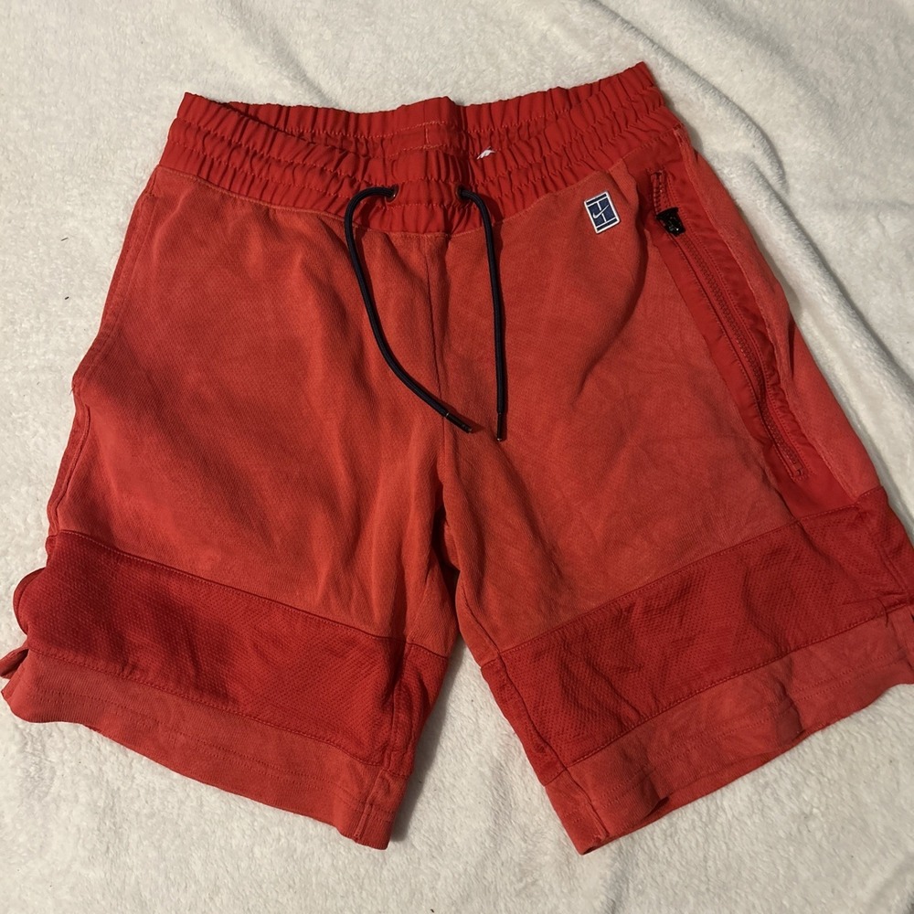 VINTAGE‎ NIKE CHALLENGE COURT SHORTS Red  SIZE S ADULT